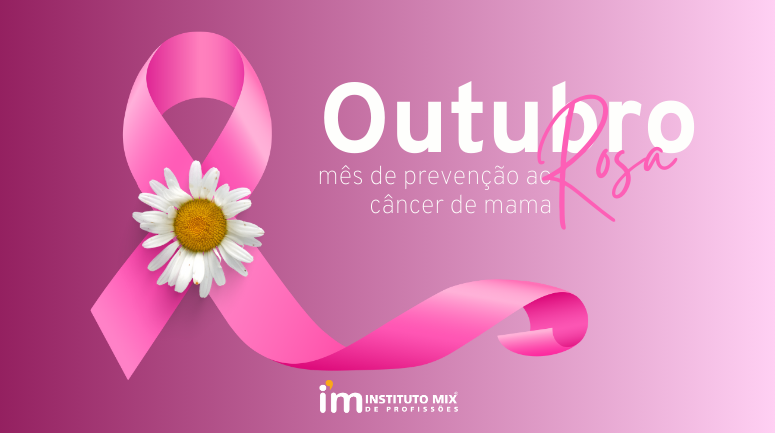 laço rosa de prevenção ao câncer de mama
