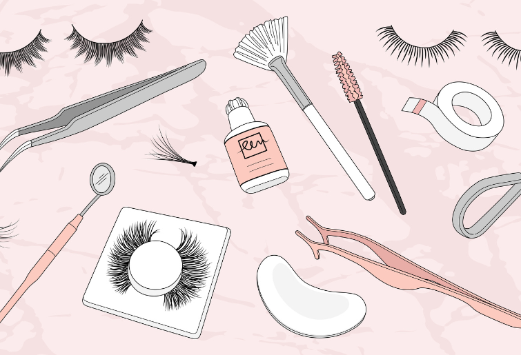 Produtos necessários para ser uma lash designer